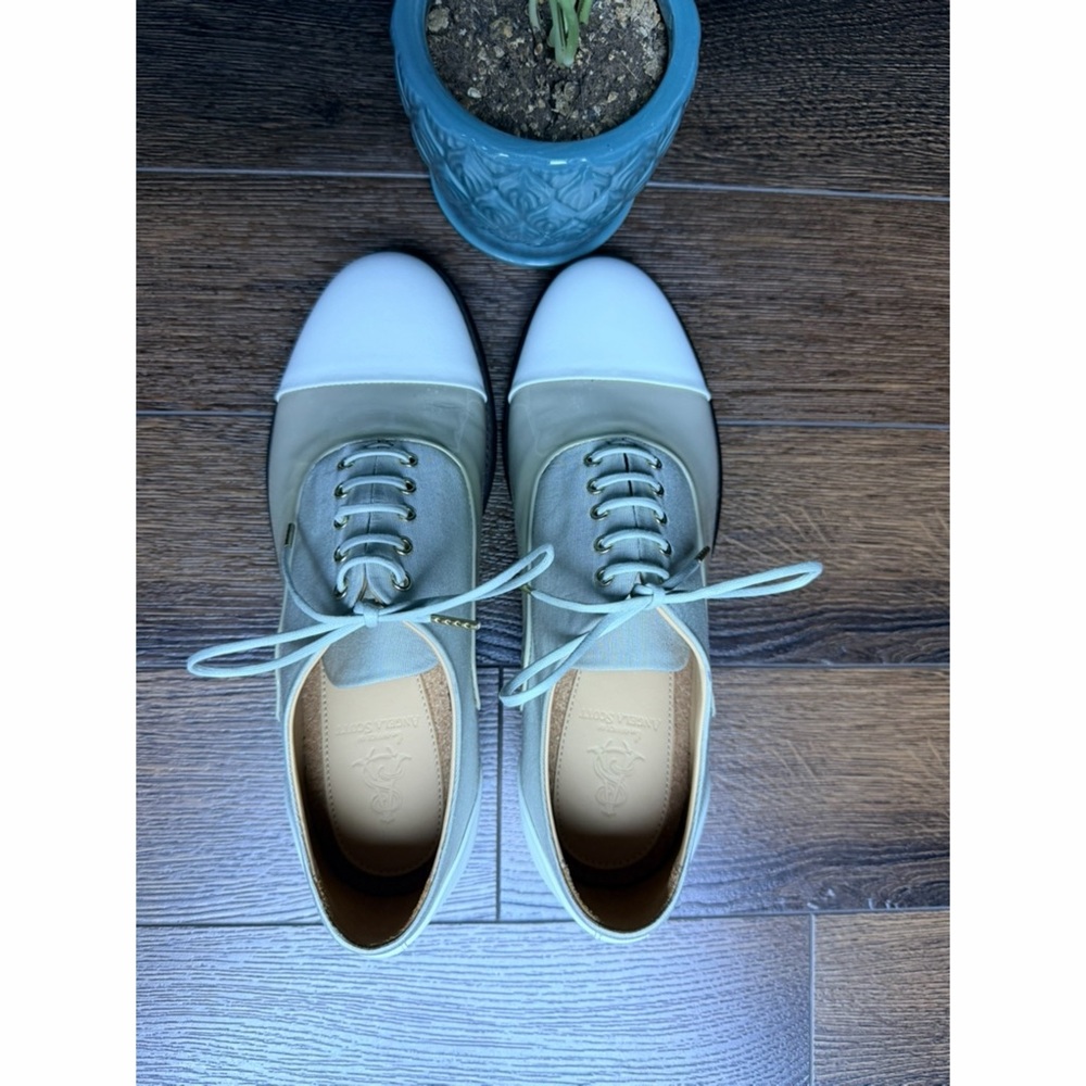 New The Office of Angela Scott Ms. Baker Cap Toe Oxfords. Size 37.